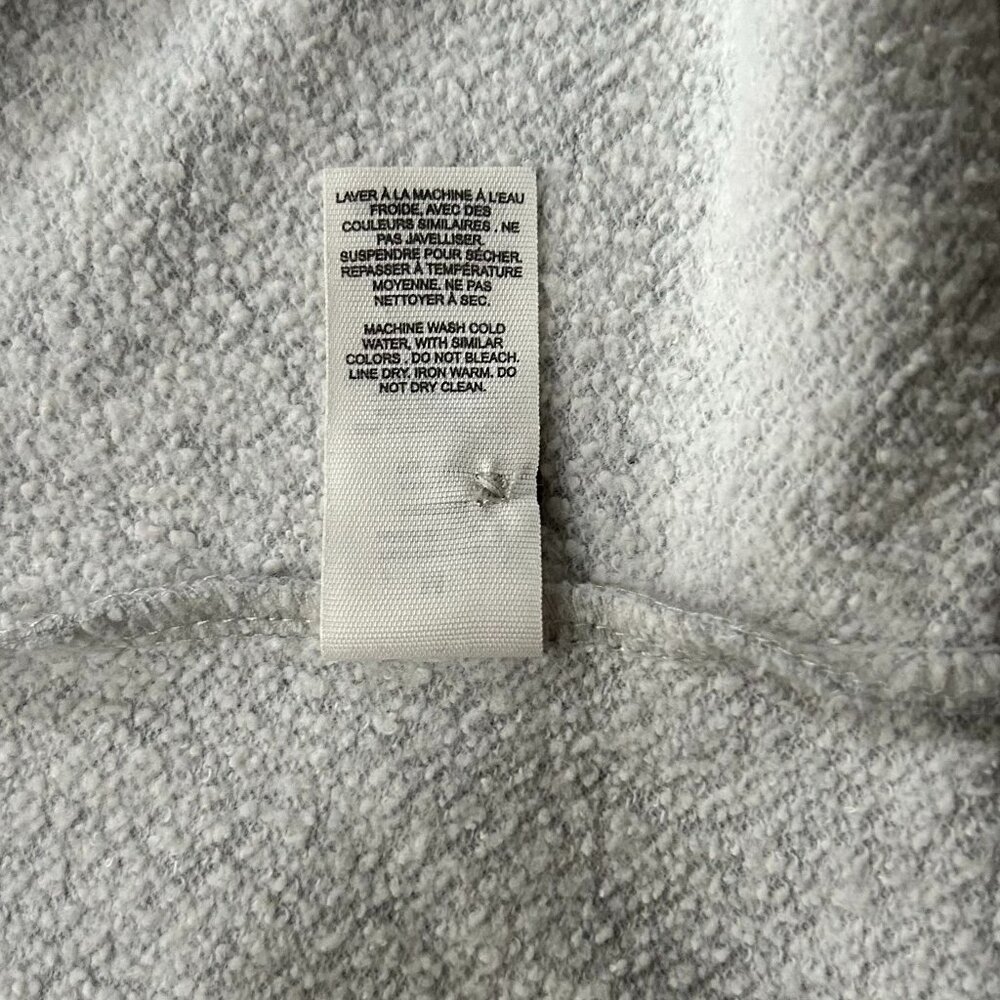 Garage Cropped Polo Sweatshirt Gray Size M - Picture 7 of 8